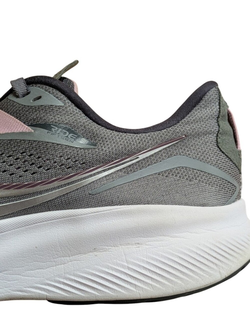 Saucony Ride 15 Womens Running Shoes Gray Size 11 - Picture 5 of 13